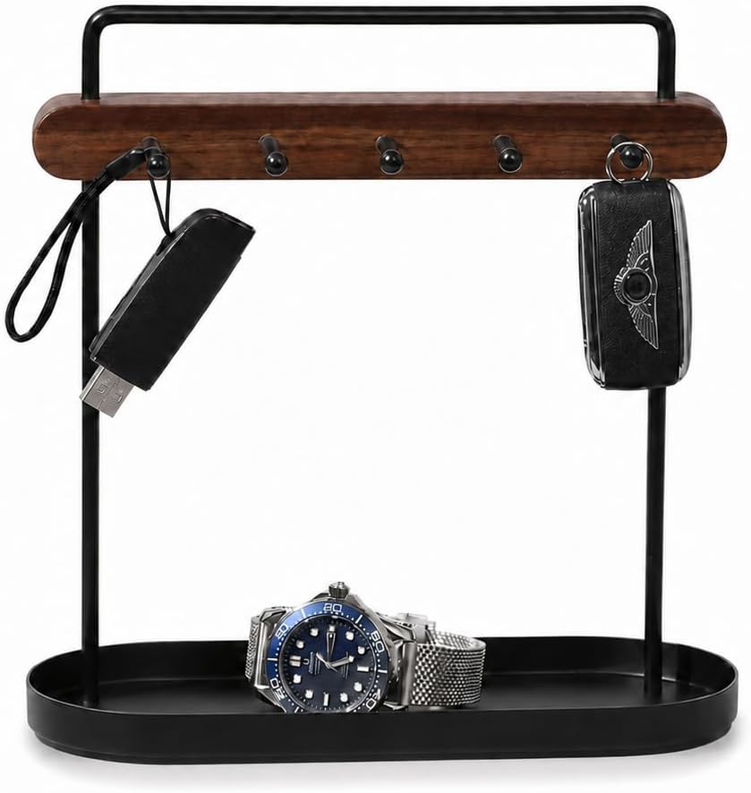 Wood & metal key stands